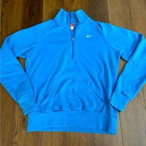 Nike zipper pullover blue women’s large good condition
